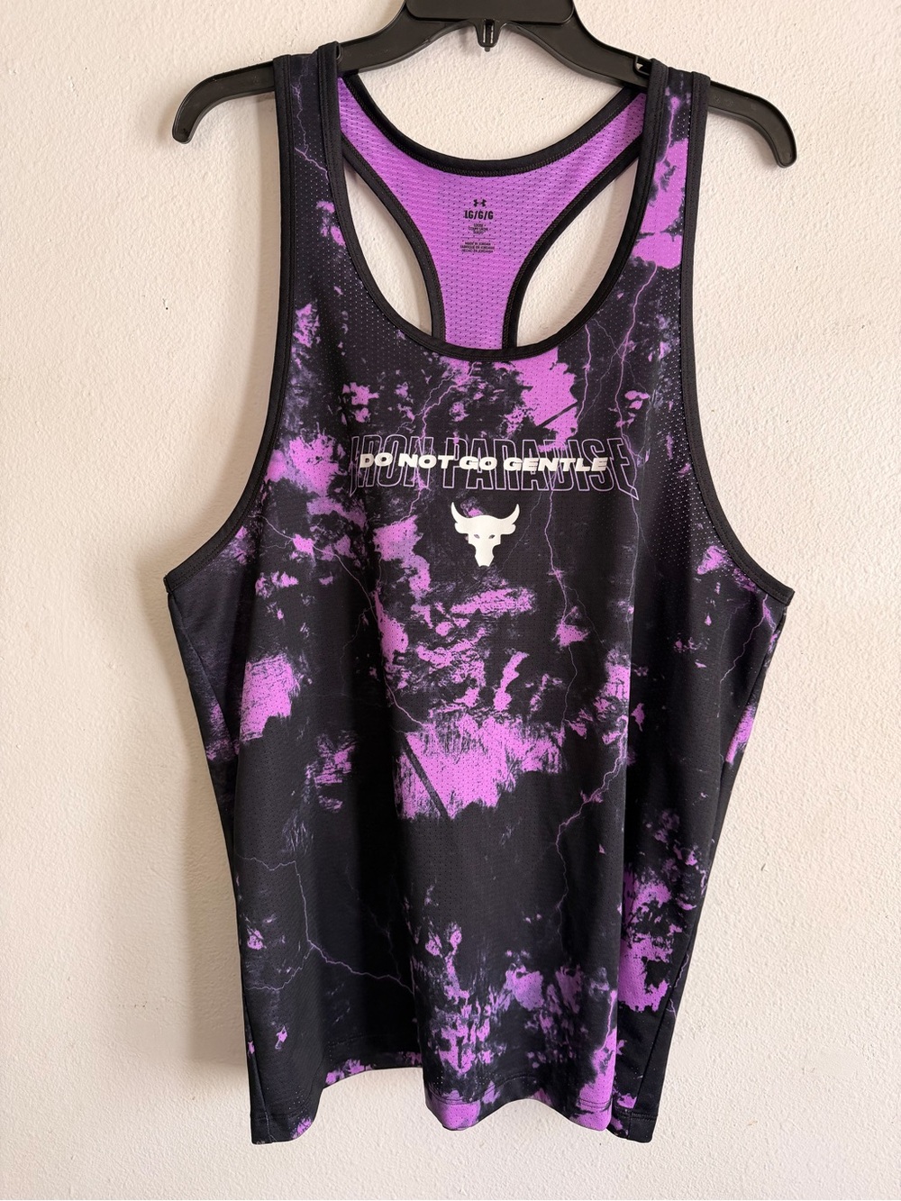 Under Armour Purple & Black Performance Racerback Tank
